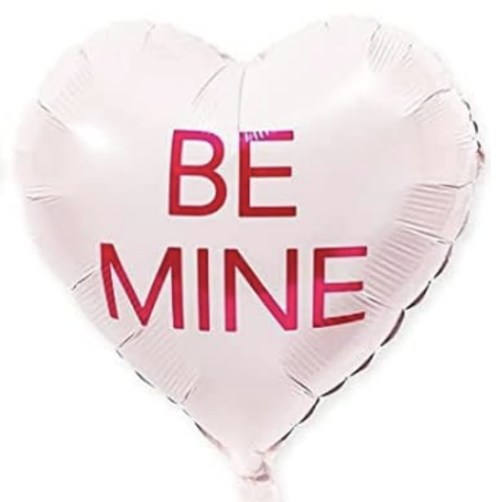 Balloon Foil Valentine Conversation Heart Be Mine